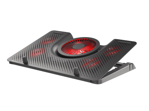 Genesis Oxid 550 Soporte de Refrigeración para Portátil hasta 17,3 pulgadas, 5 Ventiladores, Negro