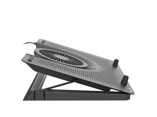 Genesis Oxid 550 Soporte de Refrigeración para Portátil hasta 17,3 pulgadas, 5 Ventiladores, Negro
