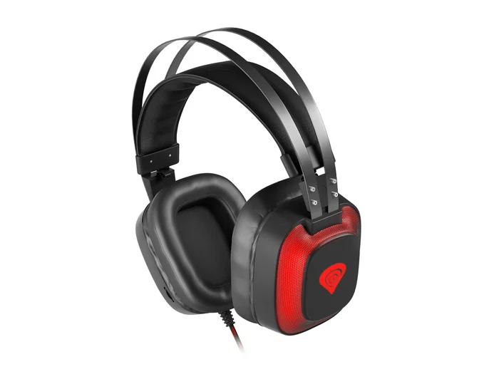 Genesis Radon 720 Auriculares Gaming con Sonido Virtual 7.1, Micrófono Integrado, Diadema Circumaural, USB, Altavoces 50mm, Negro, Compatible con PC y Mac