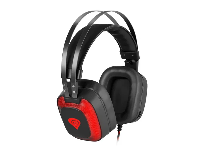 Genesis Radon 720 Auriculares Gaming con Sonido Virtual 7.1, Micrófono Integrado, Diadema Circumaural, USB, Altavoces 50mm, Negro, Compatible con PC y Mac