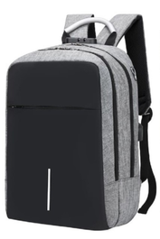 Maillon Technologique Mochila Ginebra Gris Poliéster con Puerto USB para Power Bank