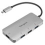 Targus ACH226EU Adaptador USB-C a 4xUSB 3.0 Plata