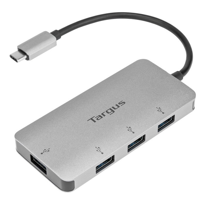 Targus ACH226EU Adaptador USB-C a 4x USB 3.2 Gen 1 Type-A Plata Targus ACH226EU Adaptador USB-C a 4x USB 3.2 Gen 1 Type-A Plata