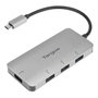 Targus ACH226EU Adaptador USB-C a 4x USB 3.2 Gen 1 Type-A Plata