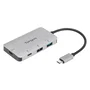 Targus Hub USB-C Multi-Port ACH228 con 2x USB-A y 2x USB-C, Plata