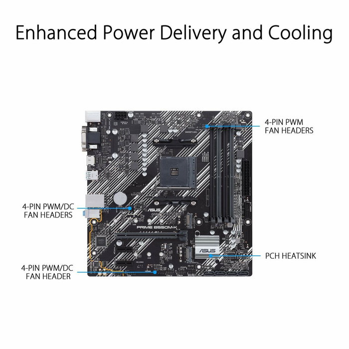 Asus PRIME B550M-K Micro ATX AMD B550 Socket AM4 DDR4