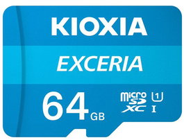 Kioxia Exceria 64 GB MicroSDXC UHS-I Clase 10 con adaptador