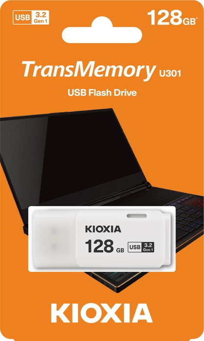 Kioxia TransMemory U301 USB 128 GB Blanco Kioxia TransMemory U301 USB 128 GB Blanco