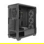 Antec DF600 Flux Caja Gaming ATX Midi Tower Negro, Ventana Lateral, RGB, 4 Ventiladores Incluidos, Sin Fuente, Soporta placas ATX/microATX/Mini-ITX