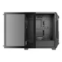 Antec DF600 Flux Caja Gaming ATX Midi Tower Negro, Ventana Lateral, RGB, 4 Ventiladores Incluidos, Sin Fuente, Soporta placas ATX/microATX/Mini-ITX