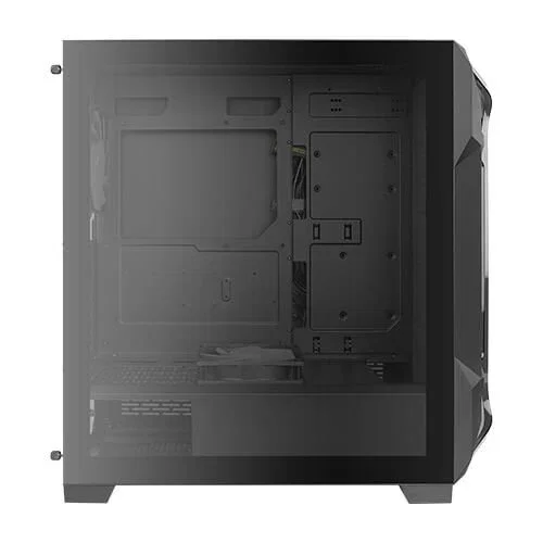 Antec DF600 Flux Caja Gaming ATX Midi Tower Negro, Ventana Lateral, RGB, 4 Ventiladores Incluidos, Sin Fuente, Soporta placas ATX/microATX/Mini-ITX