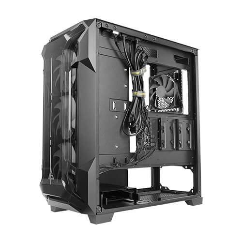 Antec DF600 Flux Caja Gaming ATX Midi Tower Negro, Ventana Lateral, RGB, 4 Ventiladores Incluidos, Sin Fuente, Soporta placas ATX/microATX/Mini-ITX