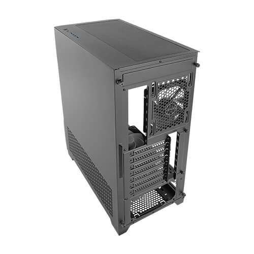 Antec DF600 Flux Caja Gaming ATX Midi Tower Negro, Ventana Lateral, RGB, 4 Ventiladores Incluidos, Sin Fuente, Soporta placas ATX/microATX/Mini-ITX