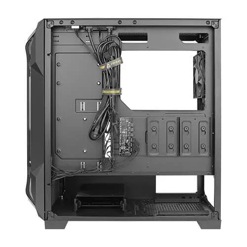 Antec DF600 Flux Caja Gaming ATX Midi Tower Negro, Ventana Lateral, RGB, 4 Ventiladores Incluidos, Sin Fuente, Soporta placas ATX/microATX/Mini-ITX
