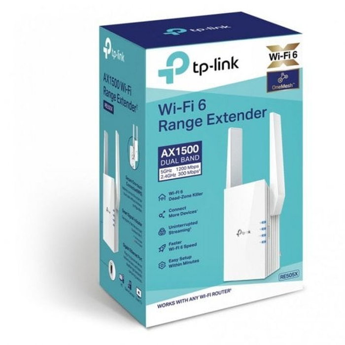 TP-Link RE505X Extensor de Red Wi-Fi 6 AX1500 Blanco