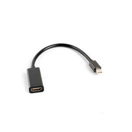 Lanberg AD-0005-BK Adaptador Mini DisplayPort Macho a HDMI Hembra 0,2 m Negro