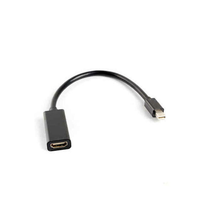 Lanberg AD-0005-BK Adaptador Mini DisplayPort macho a HDMI hembra Negro