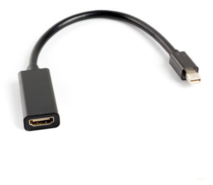 Lanberg AD-0005-BK Adaptador Mini DisplayPort macho a HDMI hembra Negro