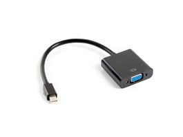 Lanberg Adaptador Mini DisplayPort Macho a VGA Hembra Cable 20cm Soporta 1920x1200 (1080p) 60Hz Conectores Mini DisplayPort VGA Color Negro