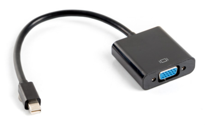 Lanberg Adaptador Mini DisplayPort macho a VGA hembra AD-0006-BK