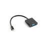 Lanberg Adaptador Mini DisplayPort macho a VGA hembra AD-0006-BK