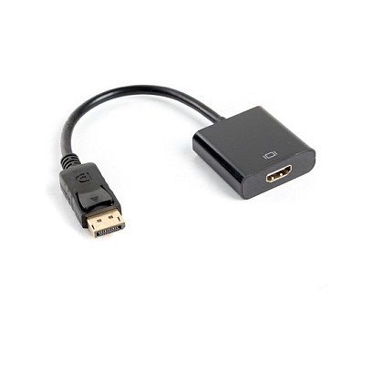 Lanberg AD-0009-BK Adaptador DisplayPort macho a HDMI hembra negro Lanberg AD-0009-BK Adaptador DisplayPort macho a HDMI hembra negro