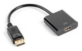 Lanberg Adaptador DisplayPort a HDMI Negro 0.20m 1920x1200 AD-0009-BK