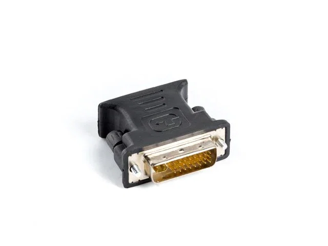 Lanberg Adaptador DVI-I Macho 24+5 Dual Link a VGA Hembra Analógico Negro 1920x1080px