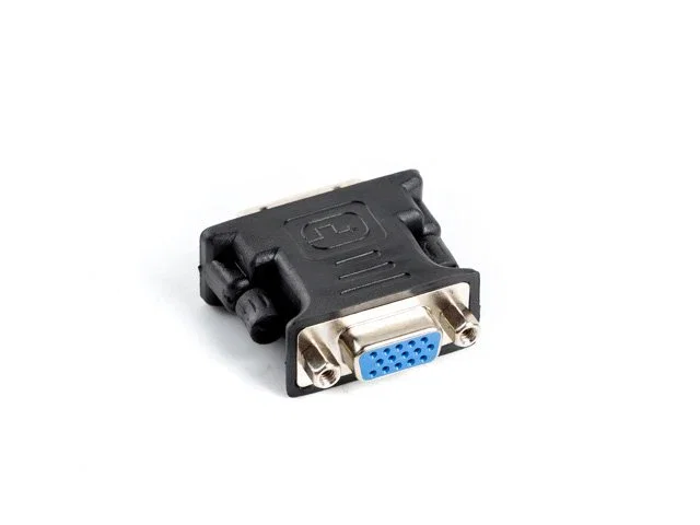 Lanberg Adaptador DVI-I Macho 24+5 Dual Link a VGA Hembra Analógico Negro 1920x1080px