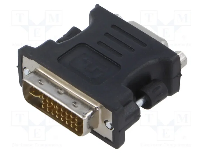 Lanberg AD-0012-BK Adaptador DVI-I (24+5) Macho a VGA Hembra