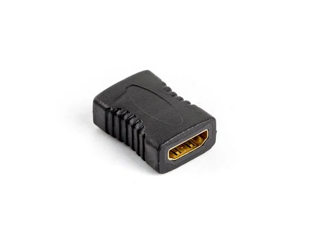 Lanberg Adaptador HDMI Hemba a Hembra, Cambiador de Género, AD-0018-BK, Negro