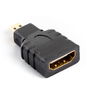 Lanberg Adaptador HDMI Hembra a Micro HDMI D Macho, Versión 1.4 Full HD 1080p Negro