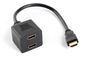 Lanberg AD-0019-BK Divisor de video HDMI 1 macho a 2 hembras