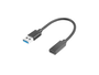 Lanberg Adaptador USB tipo C a USB tipo A AD-UC-UA-03 Negro