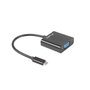 Lanberg AD-UC-VG-01 Adaptador USB tipo C a VGA Negro