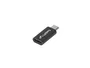 Lanberg AD-UC-UM-01 Adaptador Micro-USB Macho a USB Tipo-C Hembra, Conector Conversión USB 2.0, Color Negro