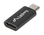 Lanberg AD-UC-UM-01 Adaptador Micro-USB tipo B macho a USB tipo C hembra negro