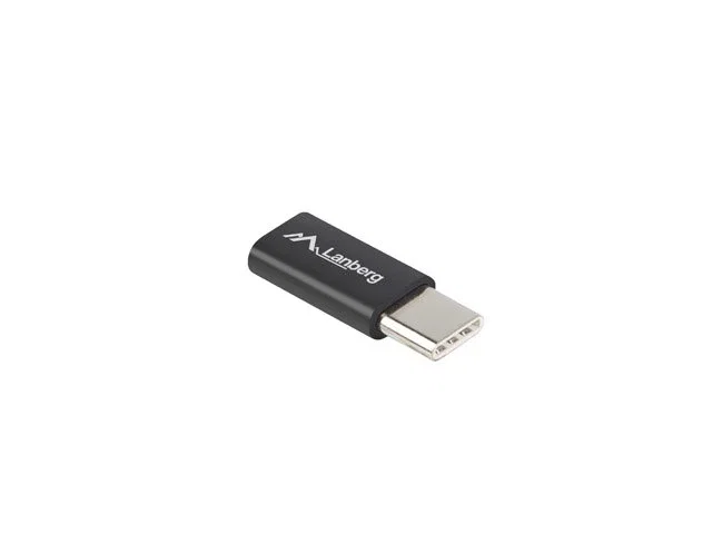 Lanberg AD-UC-UM-02 Adaptador USB 2.0 Type C Macho a Micro-USB 2.0 Type B Hembra Negro Lanberg AD-UC-UM-02 Adaptador USB 2.0 Type C Macho a Micro-USB 2.0 Type B Hembra Negro