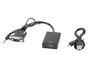 Lanberg AD-0021-BK Adaptador VGA Macho a HDMI Hembra con Audio