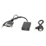 Lanberg AD-0021-BK Adaptador VGA Macho a HDMI Hembra con Audio