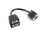 Lanberg AD-0020-BK Splitter VGA Macho a 2x VGA Hembra Negro