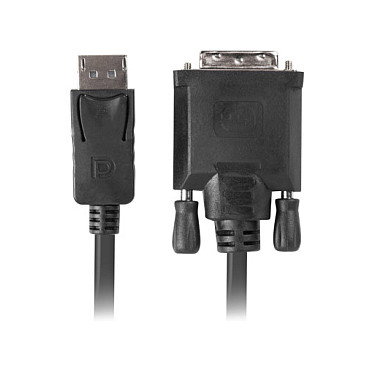 Lanberg CA-DPDV-10CU-0018-BK Cable DisplayPort a DVI-D 1,8 m Negro