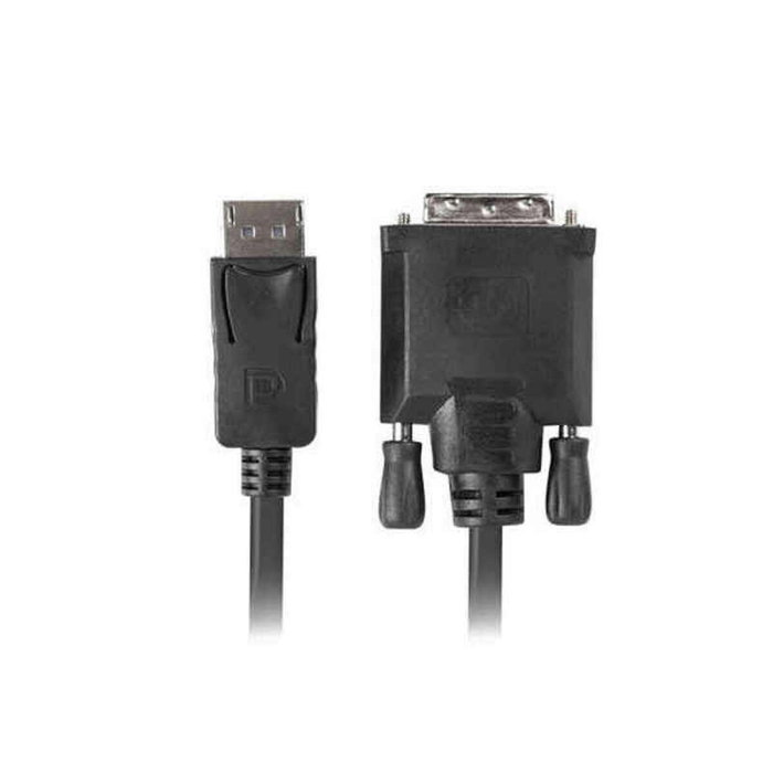 Lanberg CA-DPDV-10CU-0018-BK Cable DisplayPort a DVI-D 1,8 m Negro