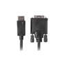 Lanberg CA-DPDV-10CU-0018-BK Cable DisplayPort a DVI-D 1,8 m Negro