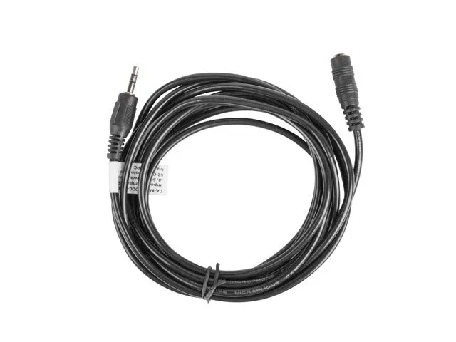 Lanberg CA-MJFJ-10CC-0030-BK Cable de Audio Jack 3.5mm Macho a Hembra, 3m, Negro
