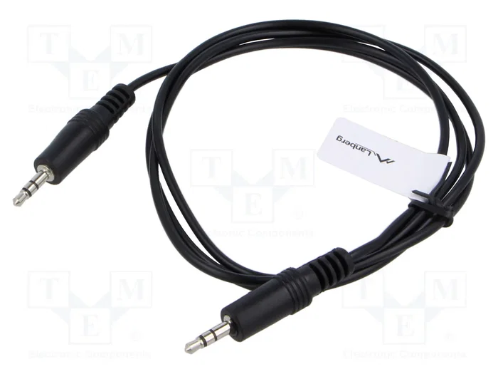 Lanberg Cable de Audio Estéreo 3,5 mm Macho a 3,5 mm Macho, 1,2 m, Negro Lanberg Cable de Audio Estéreo 3,5 mm Macho a 3,5 mm Macho, 1,2 m, Negro