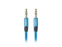 Lanberg Cable estéreo Jack 3,5 mm macho a macho, 1 m, Azul