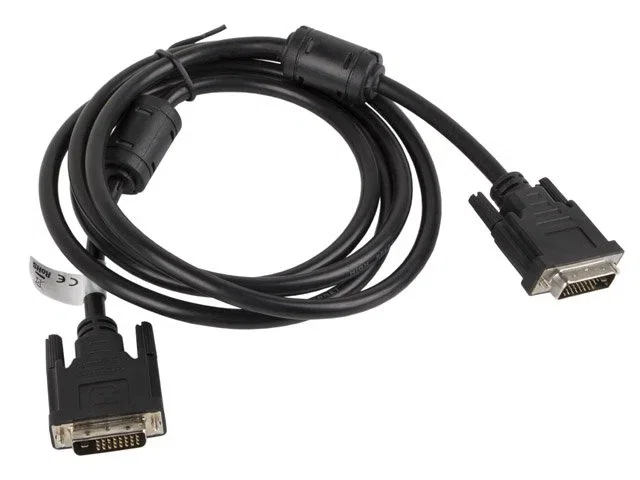 Lanberg Cable DVI-D (24+1) Macho a Macho 1,8m Negro