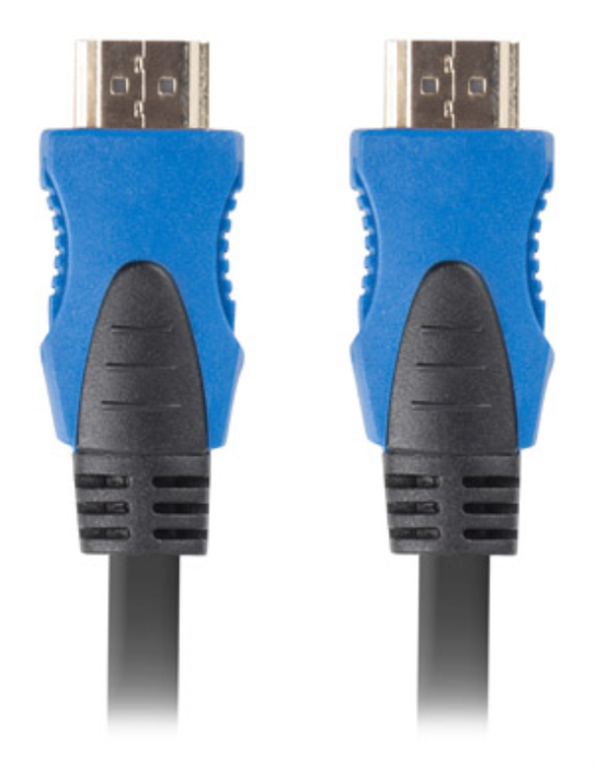 Lanberg Cable HDMI v2.0 1,8m Negro 4K UHD, Conectores Chapados en Oro