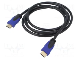 Lanberg Cable HDMI 2.0 4K 1,8m Negro CA-HDMI-20CU-0018-BK